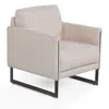 Giuseppe Nicoletti Coco Boucle Chair In Teddy  White/titanium