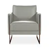 Giuseppe Nicoletti Coco Leather Chair - Exclusive In Bull  Aluminium/polished Stainless Steel