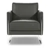 Giuseppe Nicoletti Coco Leather Chair - Exclusive In Bull  Iron/polished Stainless Steel