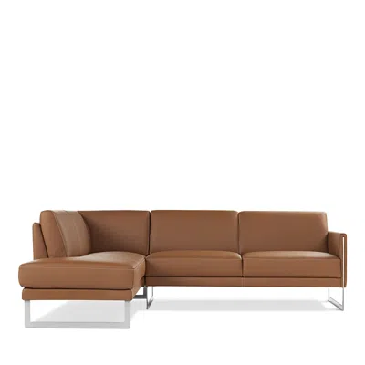Giuseppe Nicoletti Coco Leather Sectional - Exclusive In Cognac