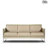 Giuseppe Nicoletti Coco Sofa - Exclusive In Bull  Fango/polished Stainless Steel