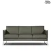 Giuseppe Nicoletti Coco Sofa - Exclusive In Bull  Grigio/polished Stainless Steel