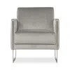 Giuseppe Nicoletti Coco Velvet Brass Chair In Dubai  Grigio/brass