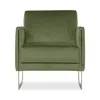 Giuseppe Nicoletti Coco Velvet Brass Chair In Dubai  Oliva/brass