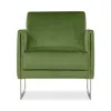 Giuseppe Nicoletti Coco Velvet Brass Chair In Dubai  Verde/brass