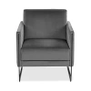 Giuseppe Nicoletti Coco Velvet Chair In Dubai Topo - Titanium