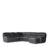 Giuseppe Nicoletti Grazia 6 Piece Reclining Sectional In Torello -bianco Latte