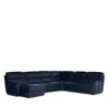 Giuseppe Nicoletti Grazia 6 Piece Reclining Sectional In Torello -blue