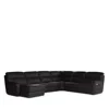 Giuseppe Nicoletti Grazia 6 Piece Reclining Sectional In Torello -chocolate