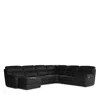 Giuseppe Nicoletti Grazia 6 Piece Reclining Sectional In Torello -nero