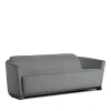 Giuseppe Nicoletti Hollister Maxi Leather Sofa In Bull 360 Aluminum