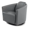 Giuseppe Nicoletti Hollister Swivel Chair - Exclusive In Bull  Aluminum