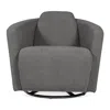Giuseppe Nicoletti Hollister Swivel Chair In Fumo