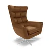 Giuseppe Nicoletti Jacob Swivel Chair - Exclusive In Suave  Cognac