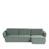Giuseppe Nicoletti Luna 2 Piece Sectional In Green