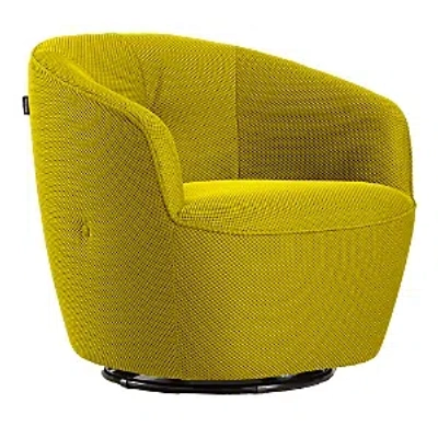Giuseppe Nicoletti Maglia Swivel Chair In Texture 3d-8349-12 Giallo