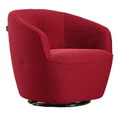 Giuseppe Nicoletti Maglia Swivel Chair In Texture 3d-8349-14 Rosso