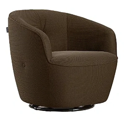 Giuseppe Nicoletti Maglia Swivel Chair In Texture 3d-8349-2 Tortora