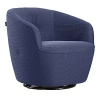 Giuseppe Nicoletti Maglia Swivel Chair In Texture 3d-8349-20 Viola