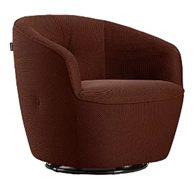 Giuseppe Nicoletti Maglia Swivel Chair In Texture 3d-8349-22 Ruggine