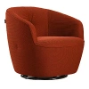 Giuseppe Nicoletti Maglia Swivel Chair In Texture 3d-8349-3 Arancio