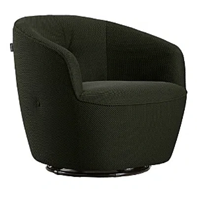 Giuseppe Nicoletti Maglia Swivel Chair In Texture 3d-8349-5 Verde Oliva