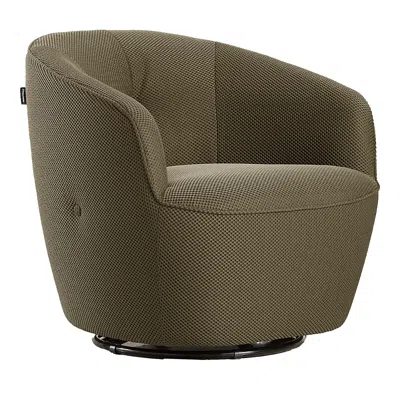 Giuseppe Nicoletti Maglia Swivel Chair In Texture D-- Grigio