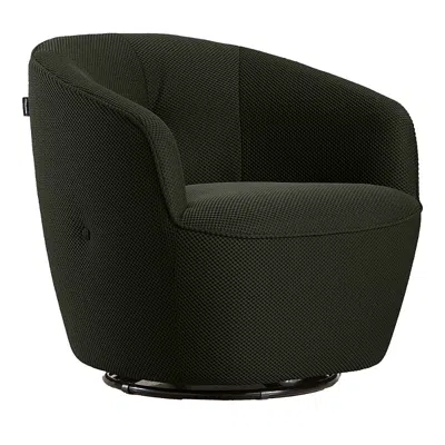 Giuseppe Nicoletti Maglia Swivel Chair In Texture D-- Verde Oliva