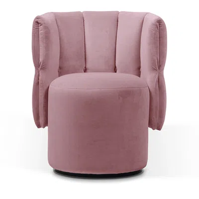 Giuseppe Nicoletti Marie Swivel Chair In Nordica  Rosa