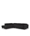 Giuseppe Nicoletti Messina Three Piece Leather Sectional