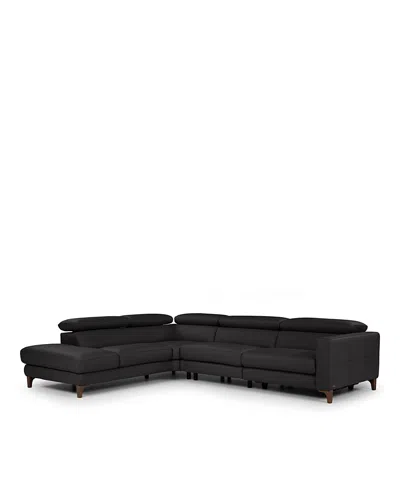 Giuseppe Nicoletti Messina Three Piece Leather Sectional