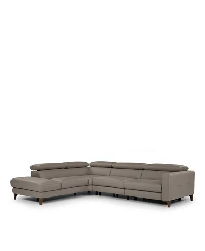 Giuseppe Nicoletti Messina Three Piece Leather Sectional