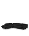 Giuseppe Nicoletti Messina Three Piece Leather Sectional