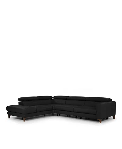 Giuseppe Nicoletti Messina Three Piece Leather Sectional