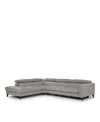 Giuseppe Nicoletti Messina Three Piece Leather Sectional