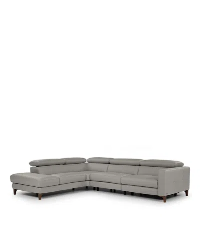 Giuseppe Nicoletti Messina Three Piece Leather Sectional