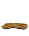 Giuseppe Nicoletti Messina Three Piece Leather Sectional