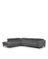 Giuseppe Nicoletti Messina Three Piece Leather Sectional In Multi
