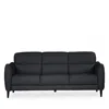 Giuseppe Nicoletti Noto Three Seat Leather Sofa In Bull  - Blu