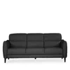 Giuseppe Nicoletti Noto Three Seat Leather Sofa In Bull  - Grigio Scuro