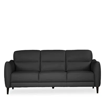 Giuseppe Nicoletti Noto Three Seat Leather Sofa In Bull  - Grigio Scuro