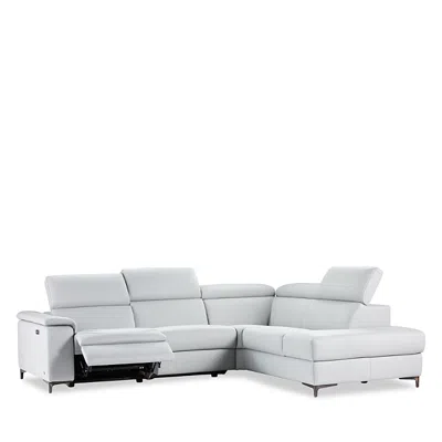 Giuseppe Nicoletti Nuccio Power Reclining Sectional In Bull  Aluminum