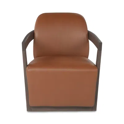 Giuseppe Nicoletti Palazzo Leather Chair In Brown
