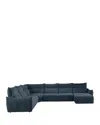 Giuseppe Nicoletti Paradiso 6 Piece Sectional In Baobab  - Blu