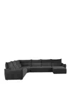 Giuseppe Nicoletti Paradiso 6 Piece Sectional In Baobab  - Graphite