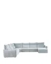 Giuseppe Nicoletti Paradiso 6 Piece Sectional In Baobab  - Menta