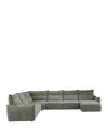 Giuseppe Nicoletti Paradiso 6 Piece Sectional In Baobab  - Muschio