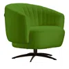 Giuseppe Nicoletti Punto Swivel Chair In Holly  Verde Acido