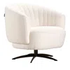 Giuseppe Nicoletti Punto Swivel Chair In Holly  White