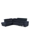 Giuseppe Nicoletti Ronaldo 3 Piece Recliner Sectional In Bull  Blu